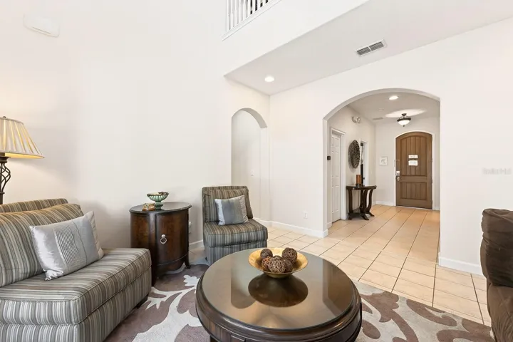 Two story formal living.