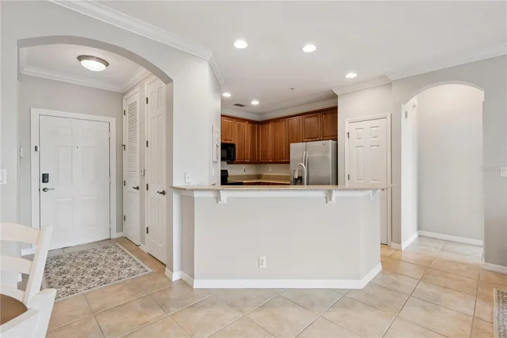 Unit Entry and hallway to  Primary Bedroom