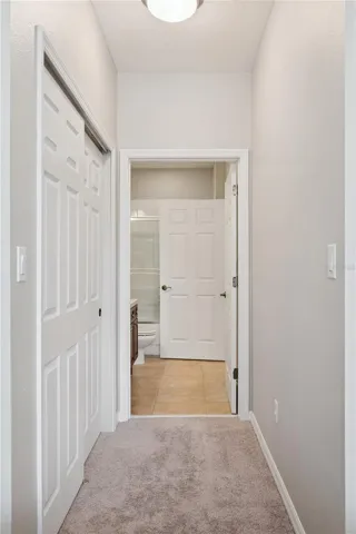 Secondary Bedroom Hallway to Bathroom