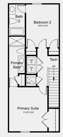 Second Floor - Additional Highlights Include: Upgraded luxury vinyl plank on first floor, upgraded carpet on second floor, upgraded quartz countertops, upgraded cabinets in kitchen and bathrooms, and whole house 2