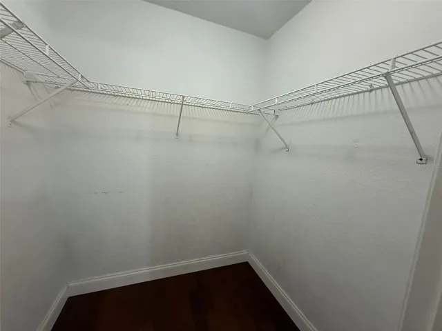 Guest bedroom walk-in closet