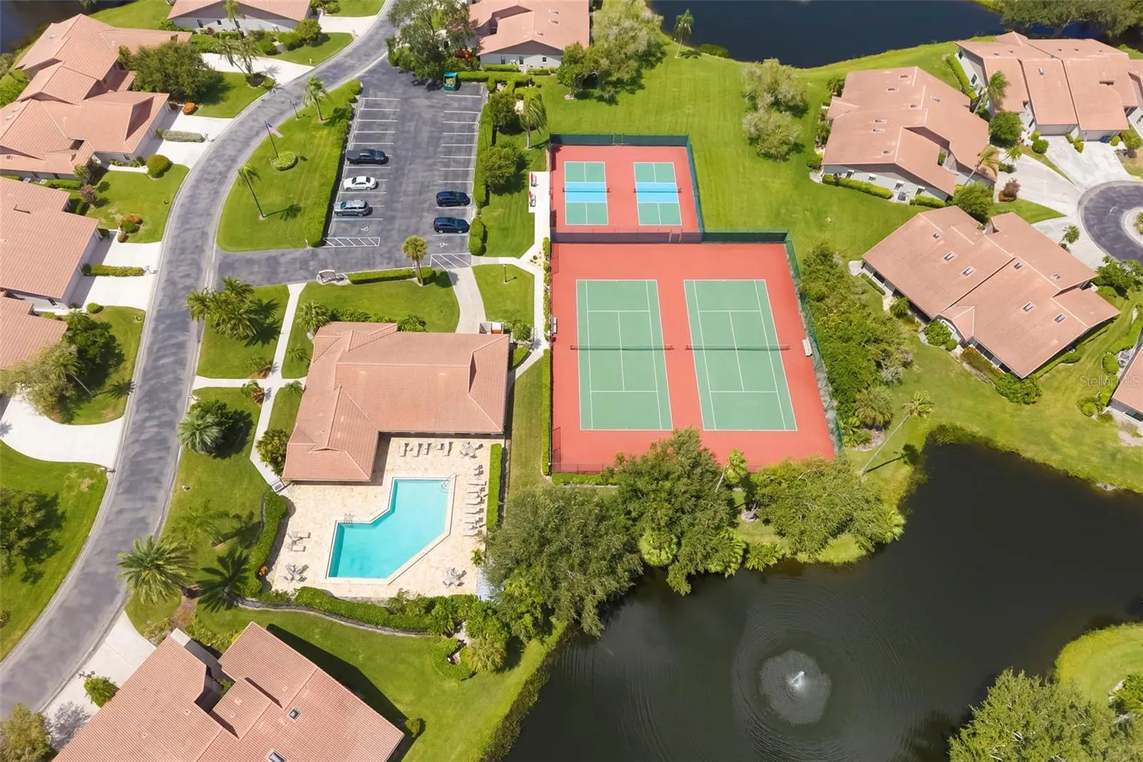 Aerial View of amenities