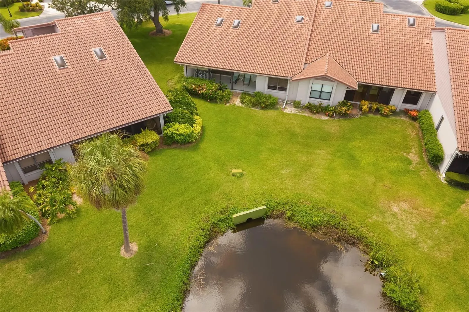 Aerial view of back of residence