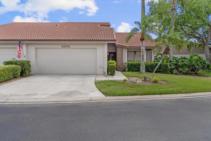 Front entrance with garage