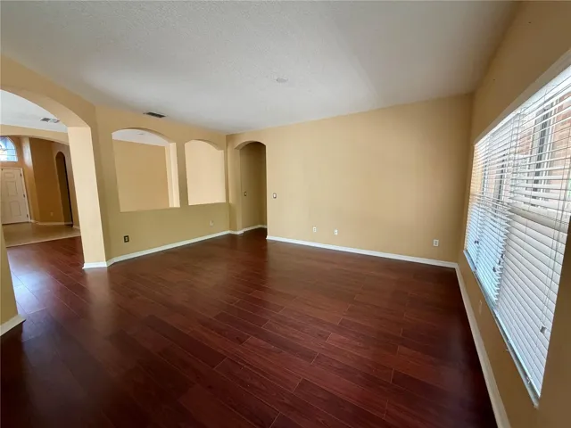 spacious family room