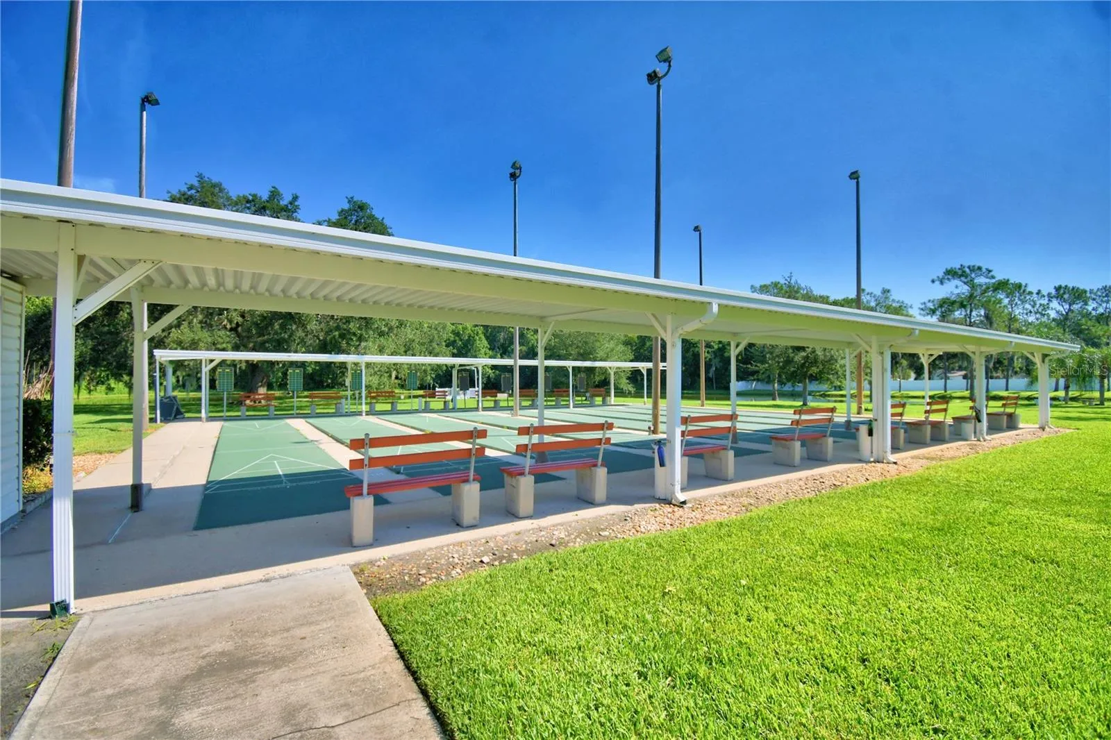 Shuffleboard courts