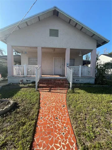 Front of the houses