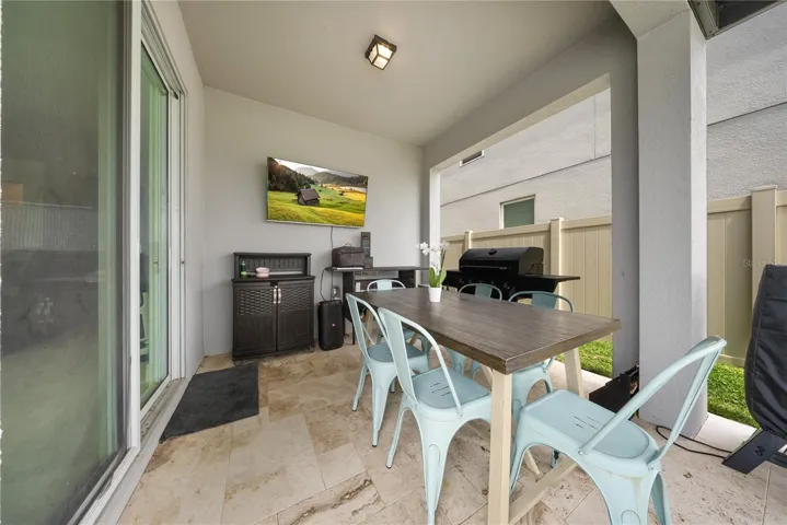 Covered Outdoor Living Area with private pool
