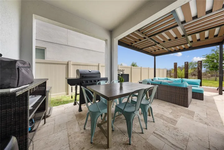 Covered Outdoor Living Area with private pool