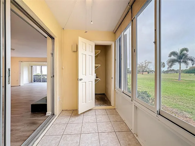 Large storage closet off lanai