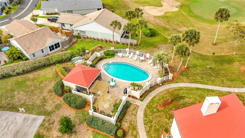 Pool #1 overlooking golf course