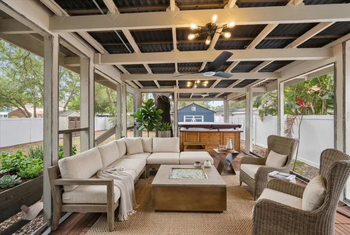 Virtually Staged Lanai