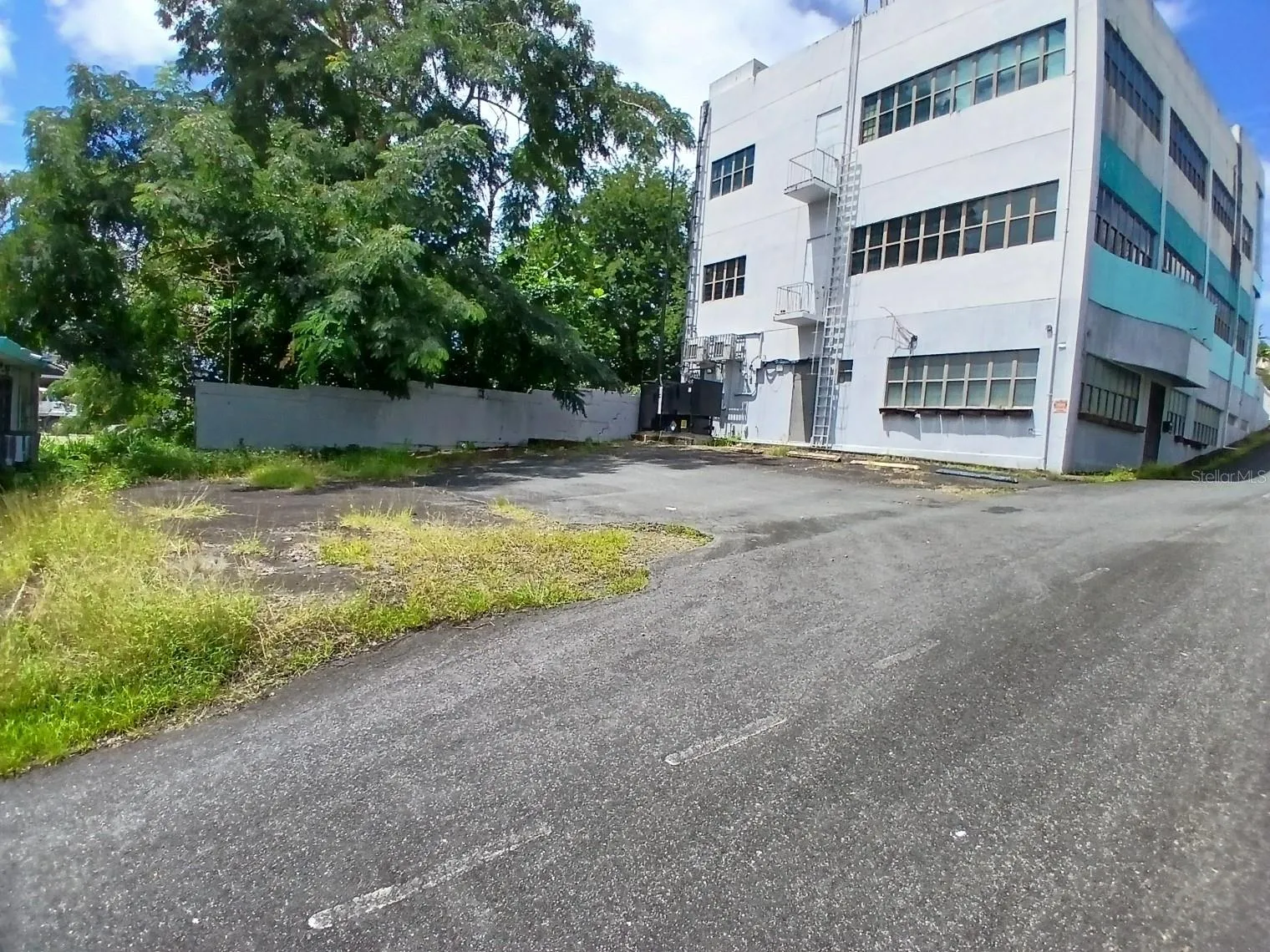 South Side of Building/Back Parking Lot