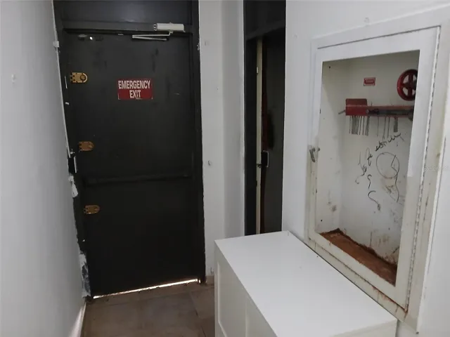 First Floor Emergency Exit, Fire Equipment