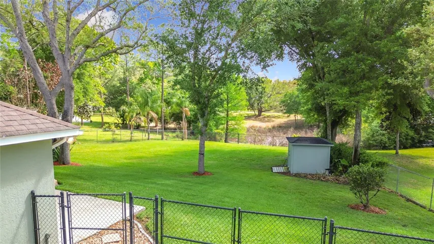 Fenced in Backyard