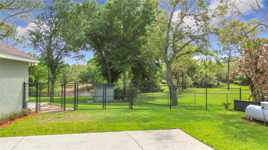 Fenced in Backyard