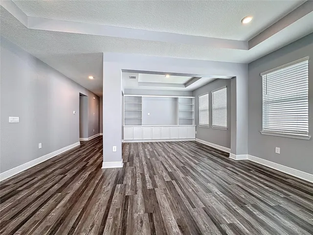 Living Room and Formal Dining with Built-Ins