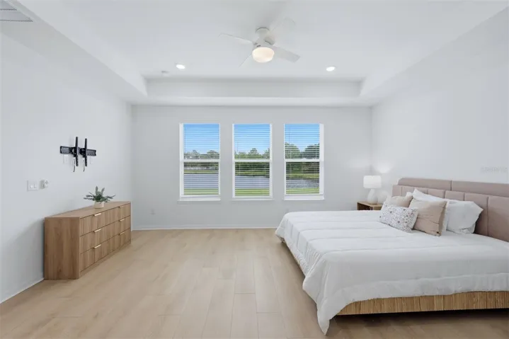 Primary Bedroom with Lake view