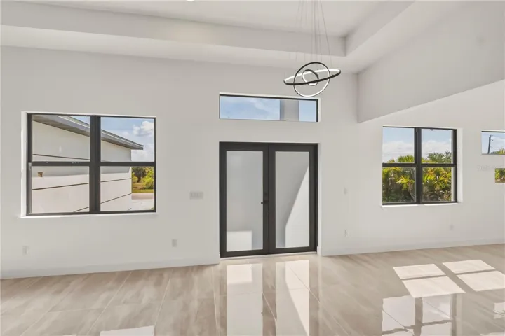 stunning foyer with abundant natural light