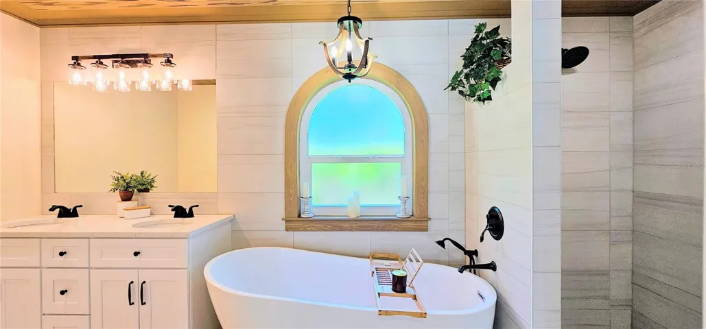 Bath and Walk In Shower in Owners Suite