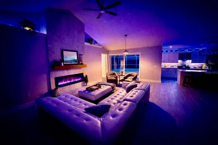 Evening Mood Lighting in Living Room
