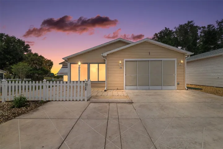 Twilight Front Elevation