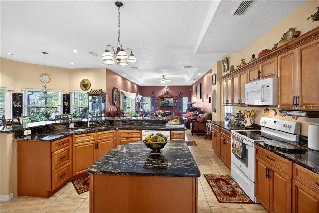 Lots of cabinets &amp; granite counter tops!