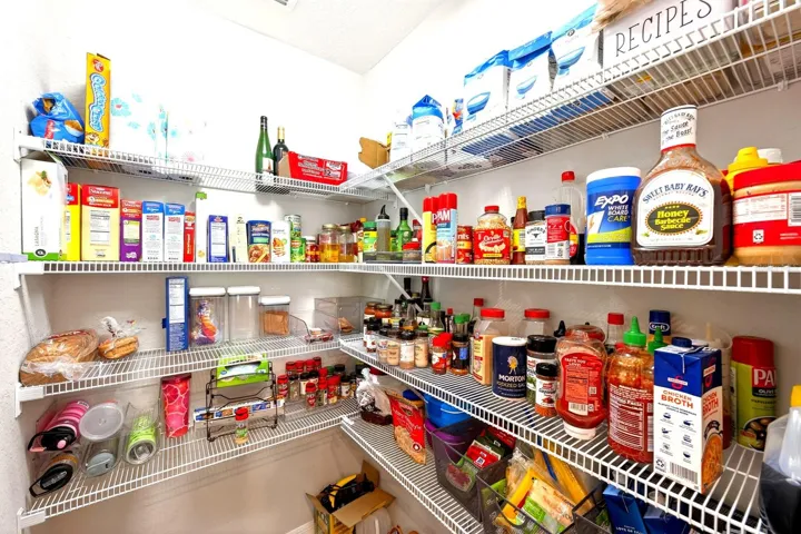 The Kitchen's walk-in closet pantry.
