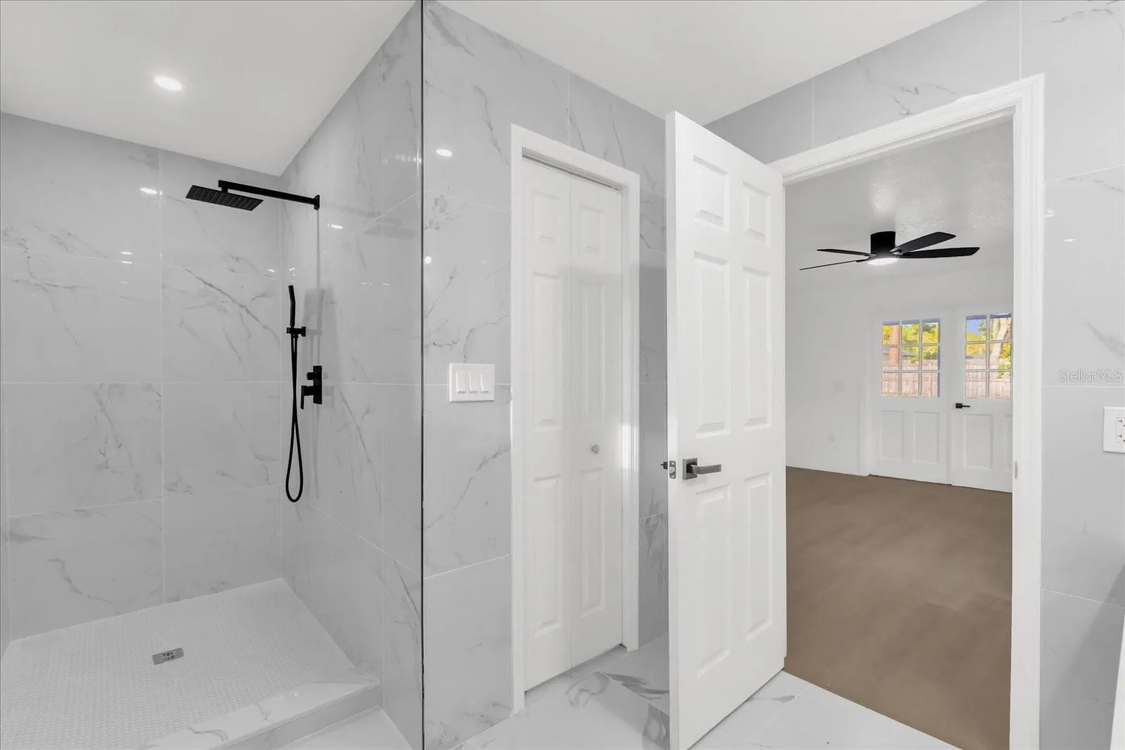 Primary Bath Shower and Closet