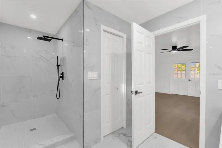 Primary Bath Shower and Closet
