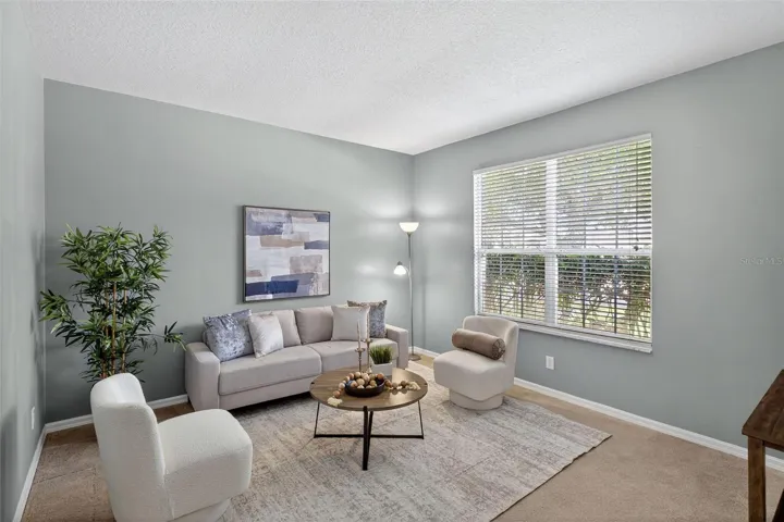 Formal living room off of the foyer
