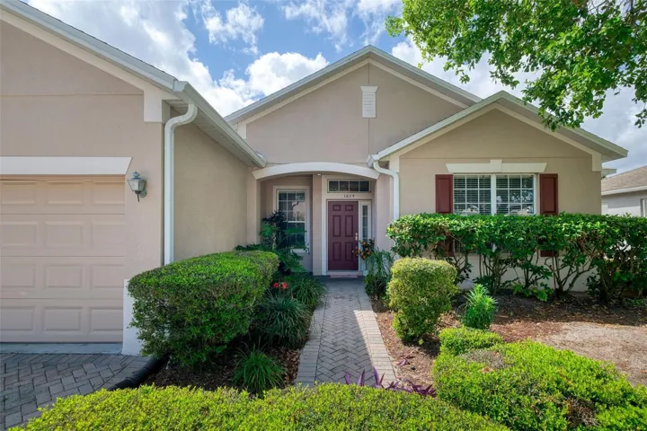 Welcoming front walk