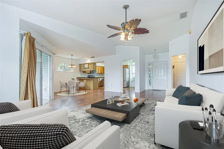 Dining and Living areas OPEN for ease in entertaining!