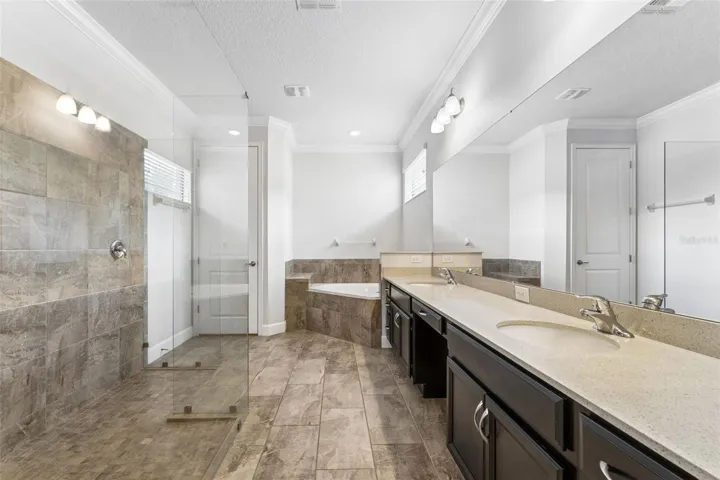 Well appointed primary en-suite bath.