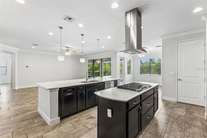 Open chef's kitchen makes it easy to gather with family or entertain friends.