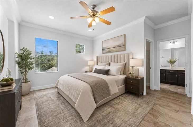 Guest bedroom suite. Virtually Staged.