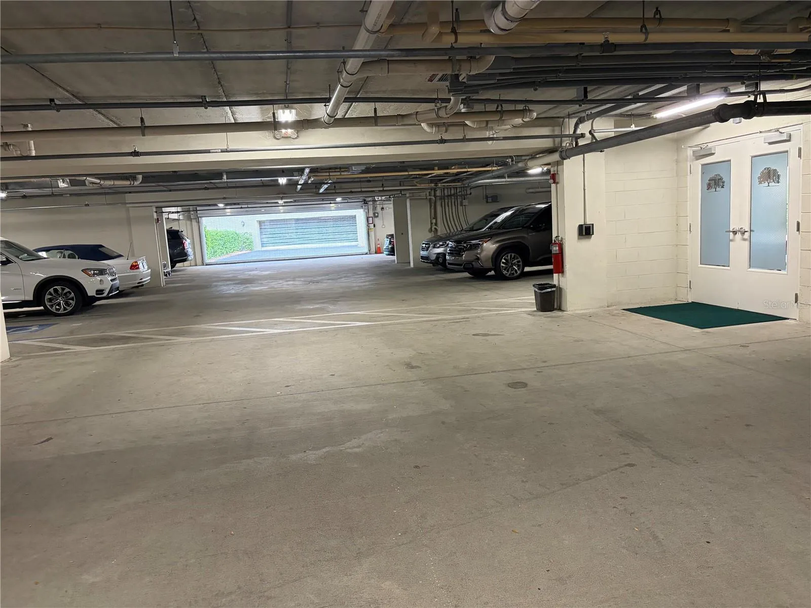 2 parking spaces
