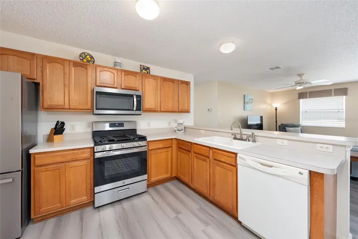 Another view of KITCHEN - Looking out to LIVING ROOM
