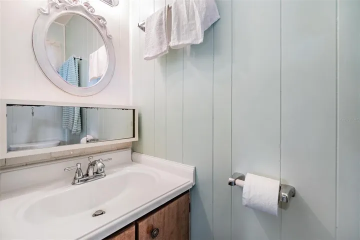 Half bath off bedroom one.
