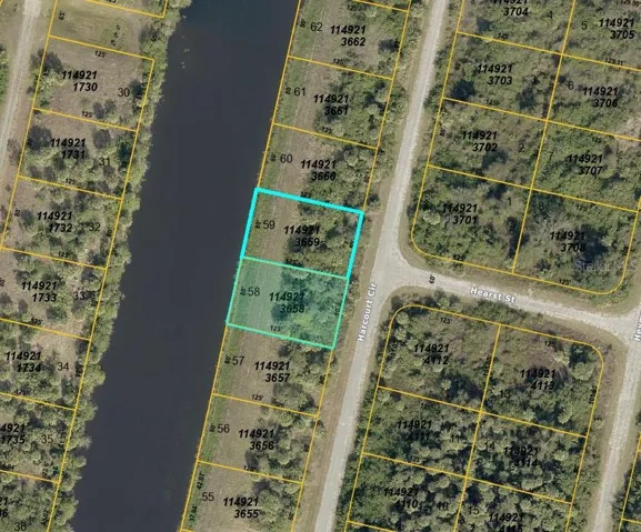 County map of both lots
