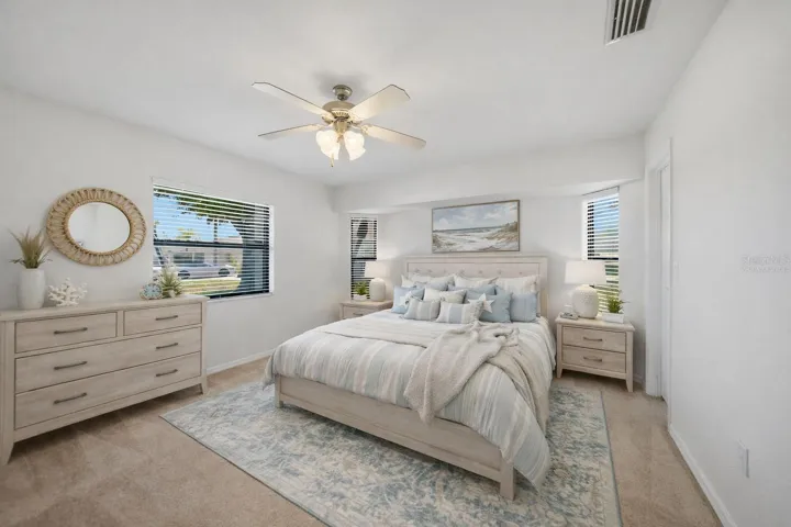 Master Bedroom - This photo has been virtually staged.