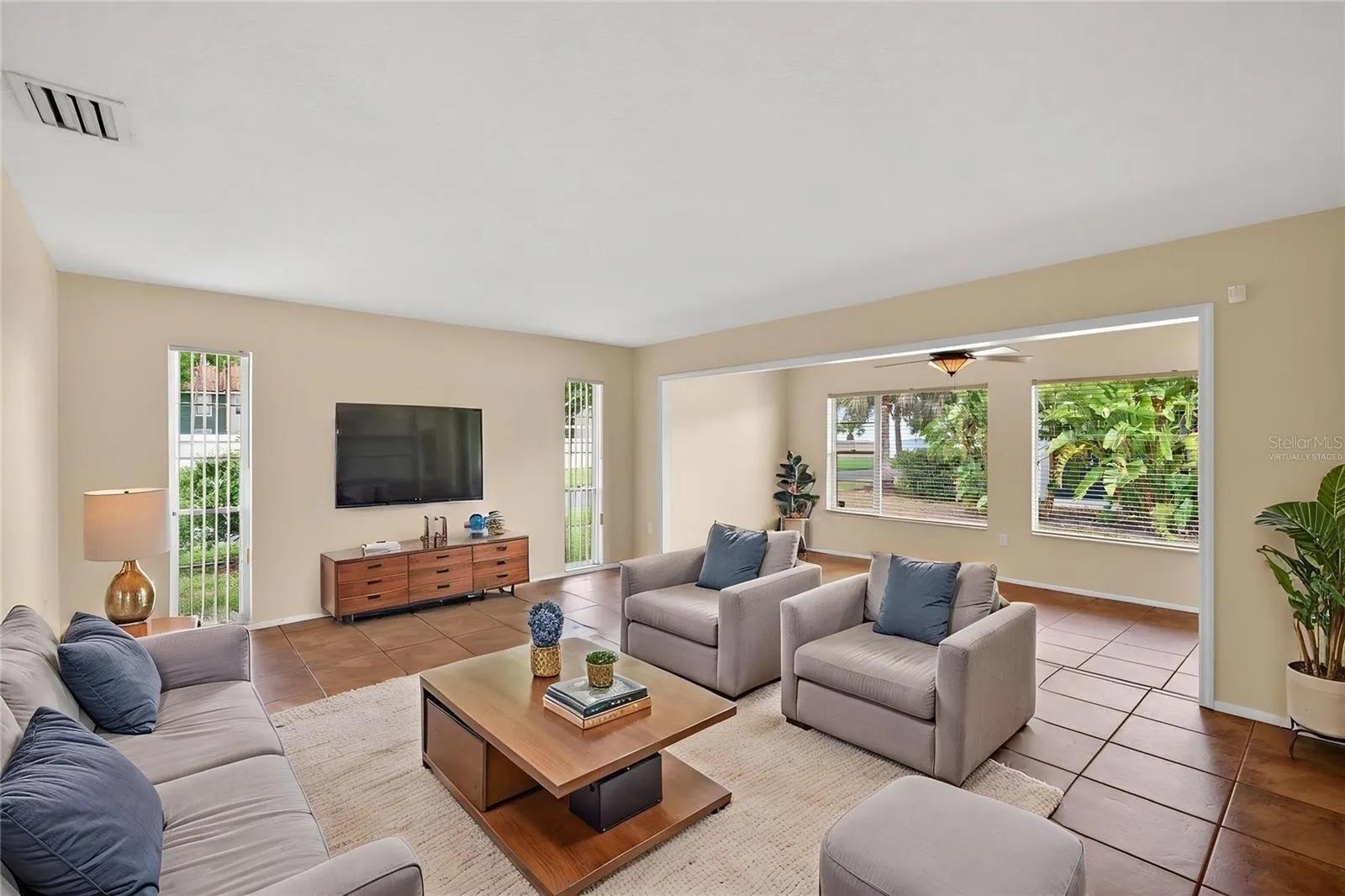 Virtually Staged Living Room