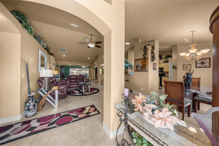 VIEW FROM FRONT DOOR &  FOYER