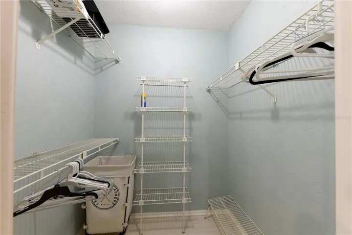 Dual walk in closets in Primary Bedroom suite.