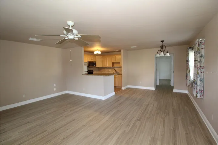 Living/Dining/Kitchen from front entrance