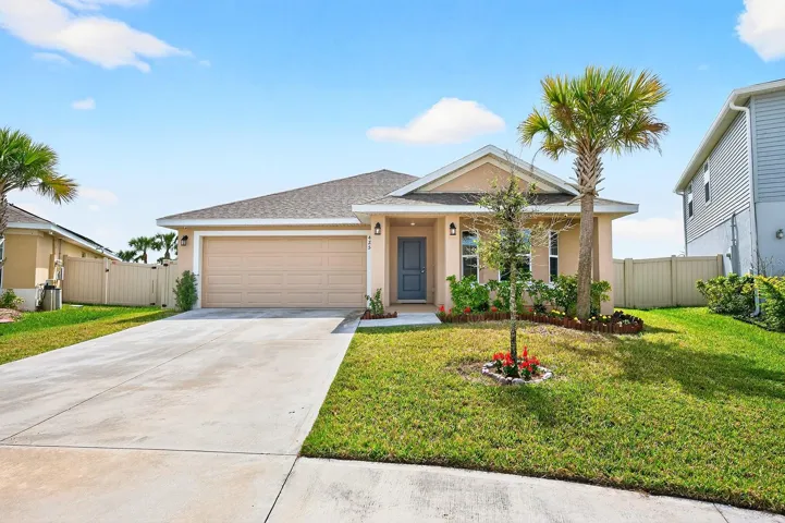 BUILT IN 2022, this MOVE-IN READY single-story block home in St Johns Preserve offers the comfort of newer construction with one of the largest lots in the community at .33 ACRES!