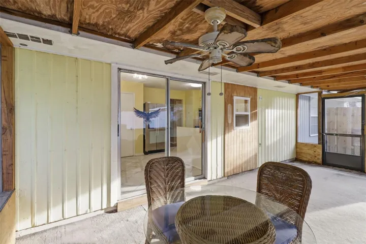 Rear Screeened porch