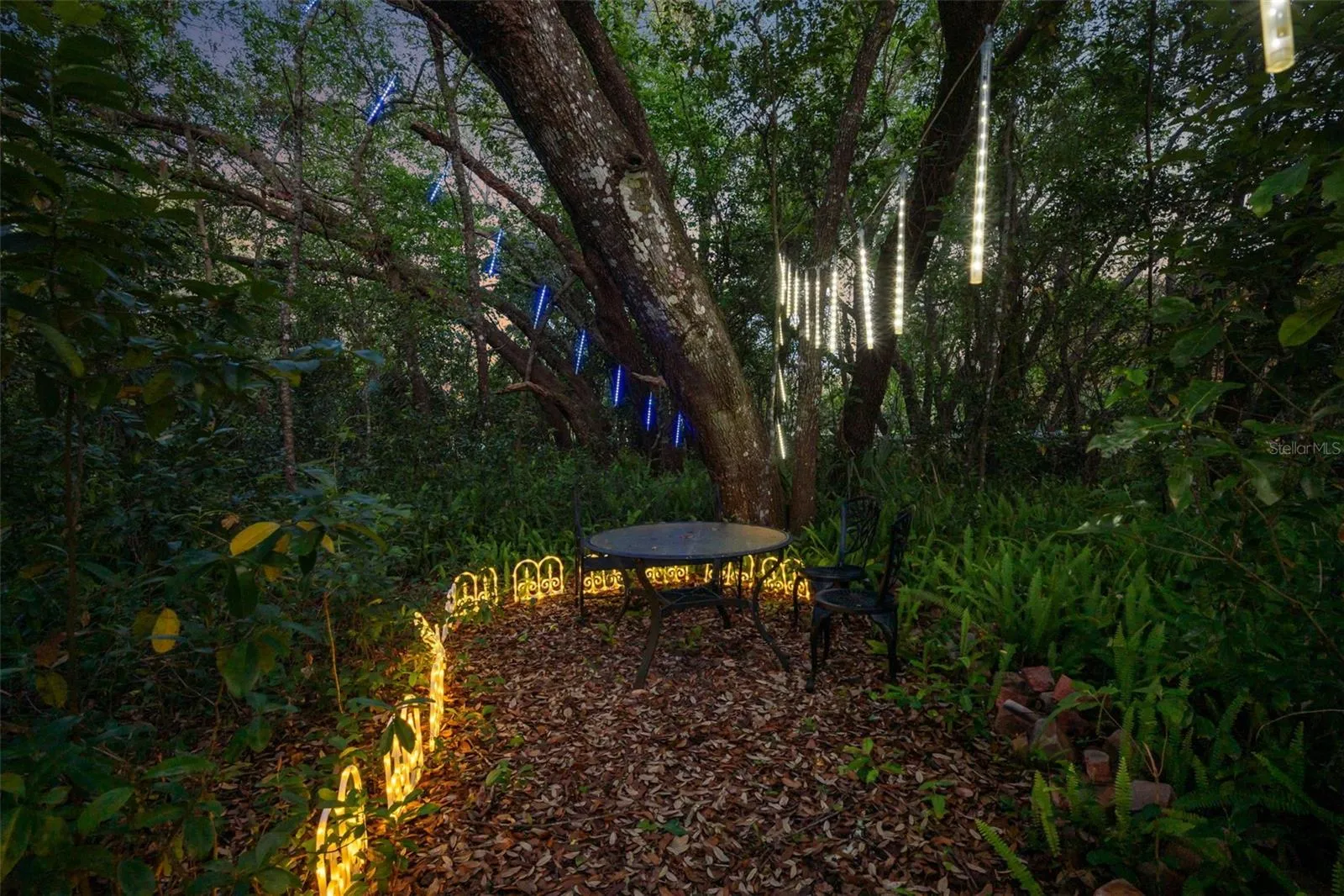 Illuminated Secret Garden Path