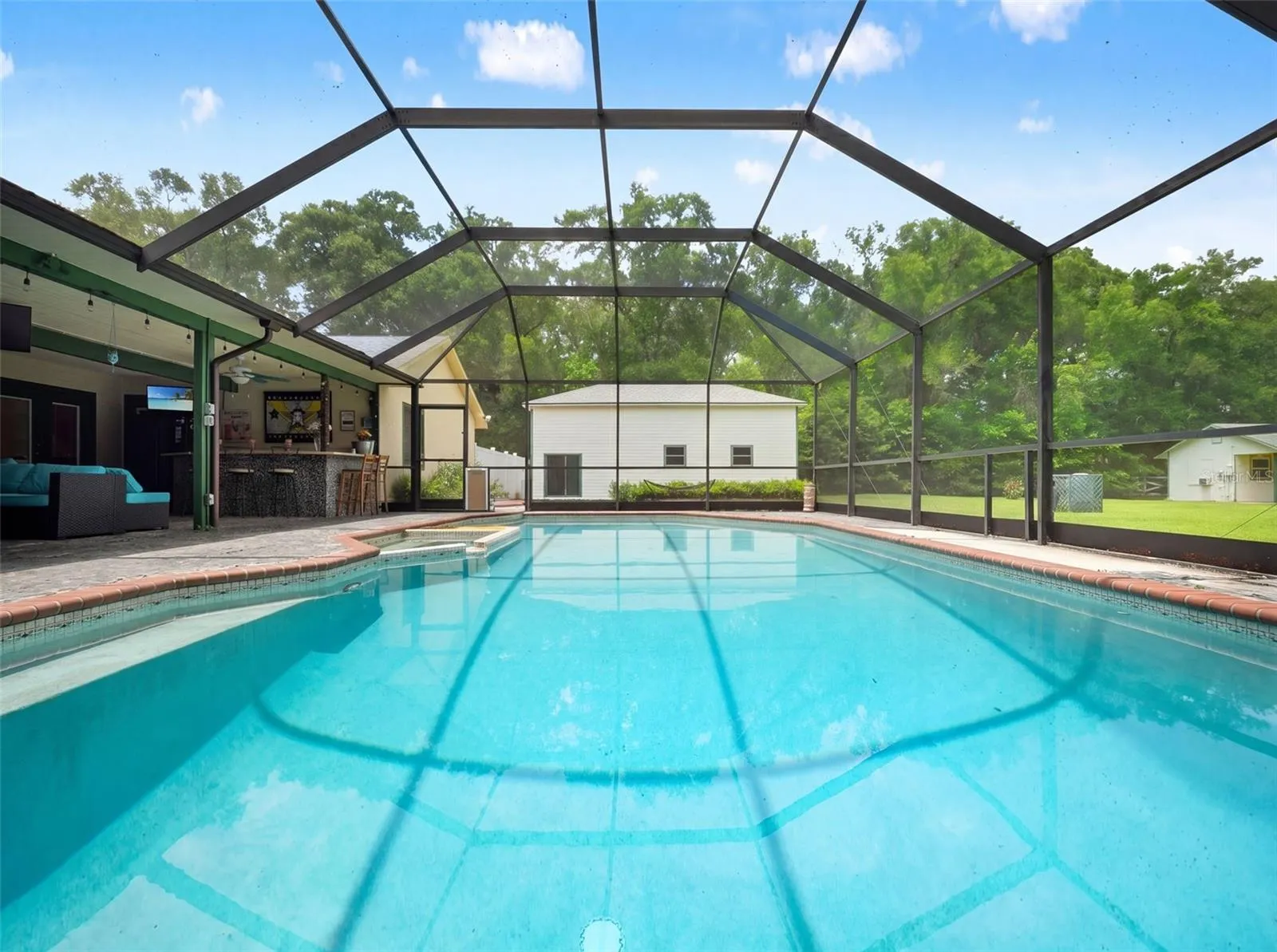 Screened Salt Water Pool with Expansive Views