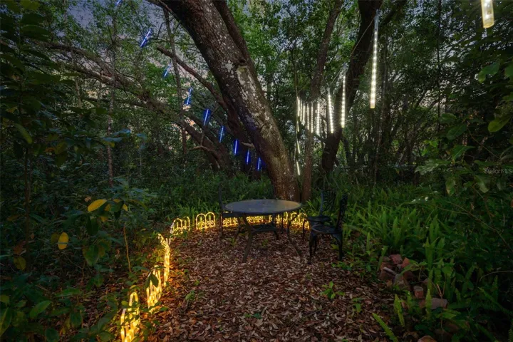 Illuminated Secret Garden Path